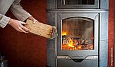 Bild Kamin Scheitholz